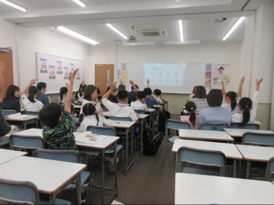 元気よく発表しています！