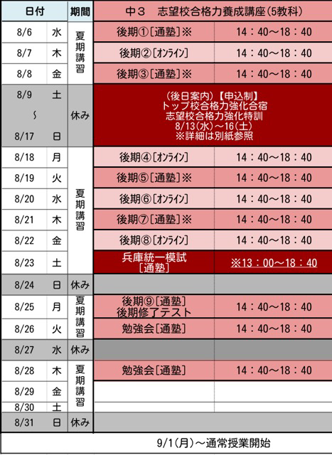 ⚫︎中3