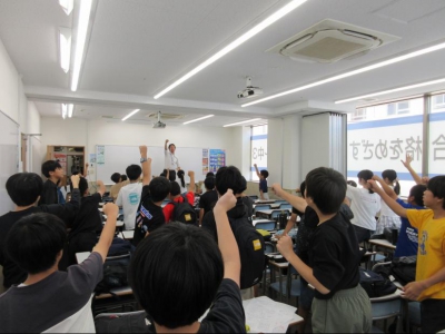最後はお楽しみジュースパーティー！