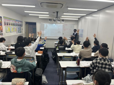 理科、社会の対策授業の様子