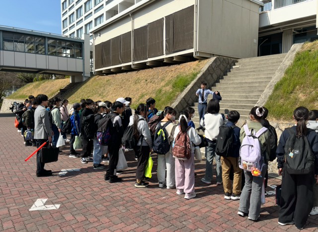 会場である須磨学園に着きました！