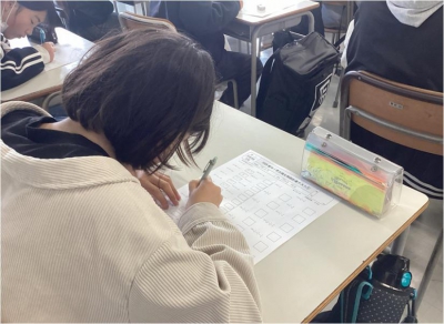課題テストも実施！準備の大切さに触れます！