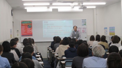 ▲　たくさんの保護者様がご出席くださいました。