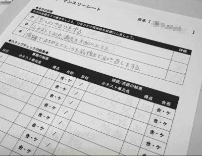 目標設定と振り返りも徹底!