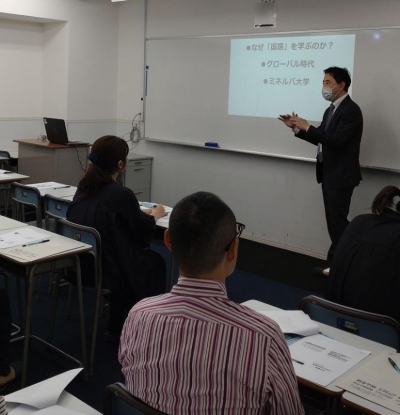 校長より国語力の重要性をお話ししました