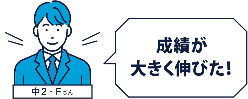 [中2･Fさん] 成績が大きく伸びた！